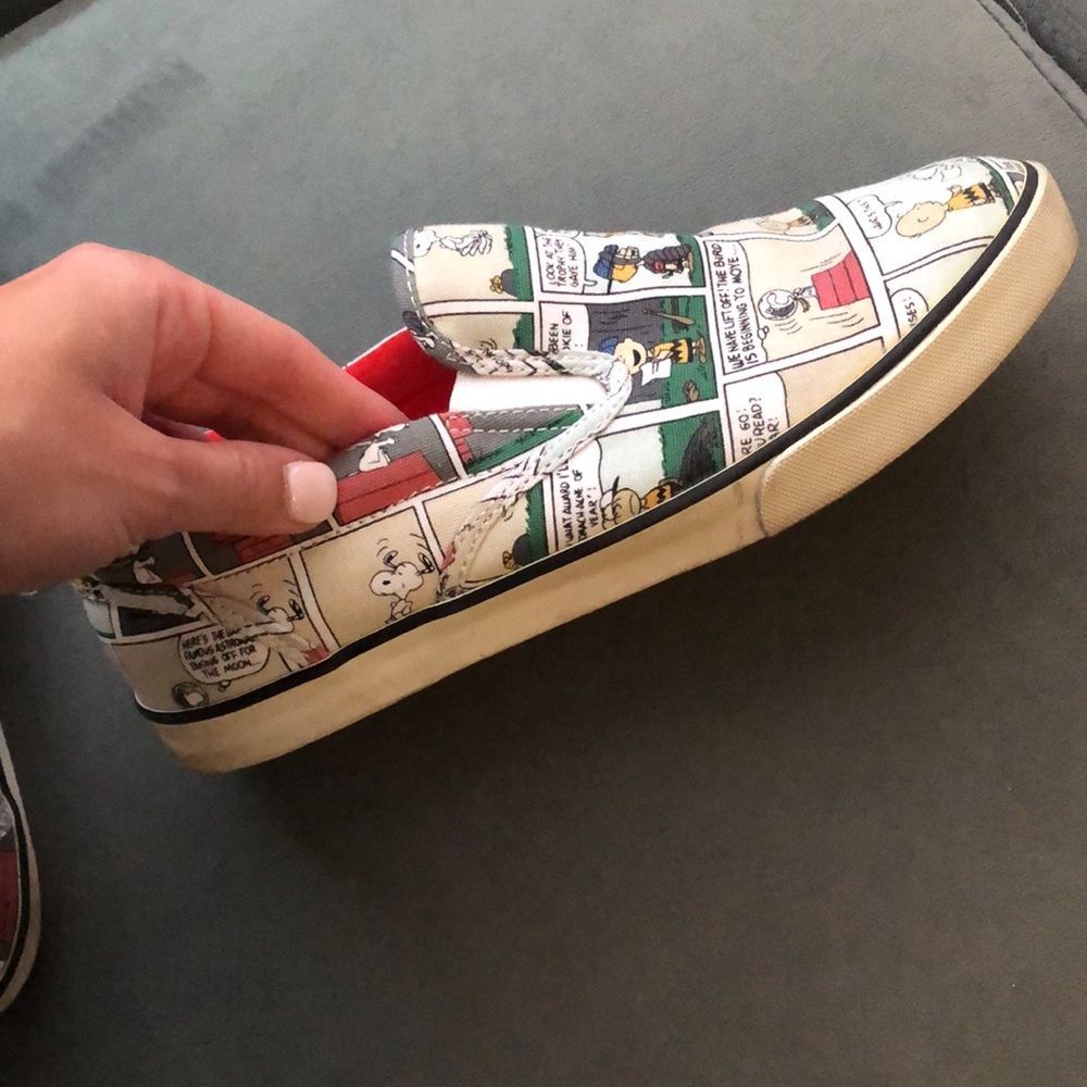 Limited Edition Peanuts comic slip on sneakers